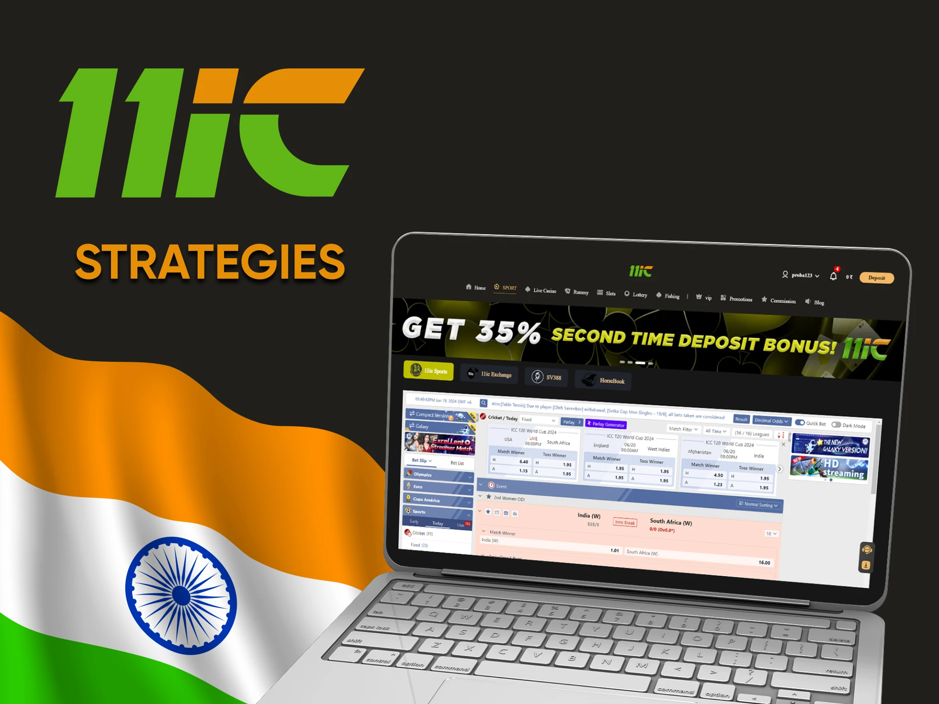 Learn strategies for betting on 11ic.